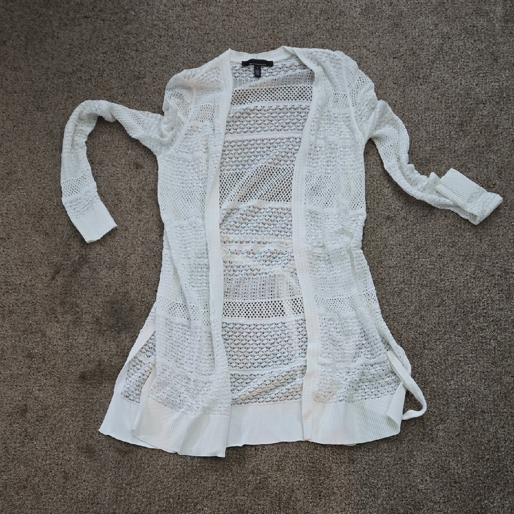 White House Black Market Pointelle Cardigan – Size Small
